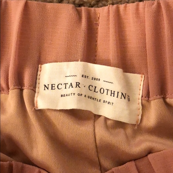 Pink Ruffled Nectar Shorts - Picture 2 of 4